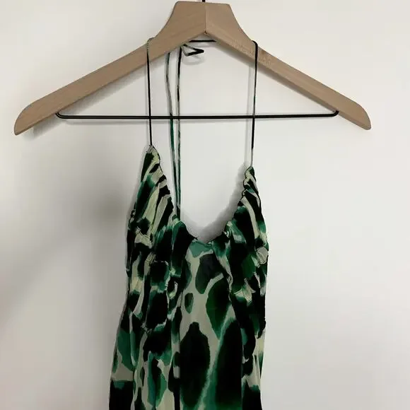 Rat & Boa Vivi Maxi Dress Womens Green New Large - Picture 6 of 16